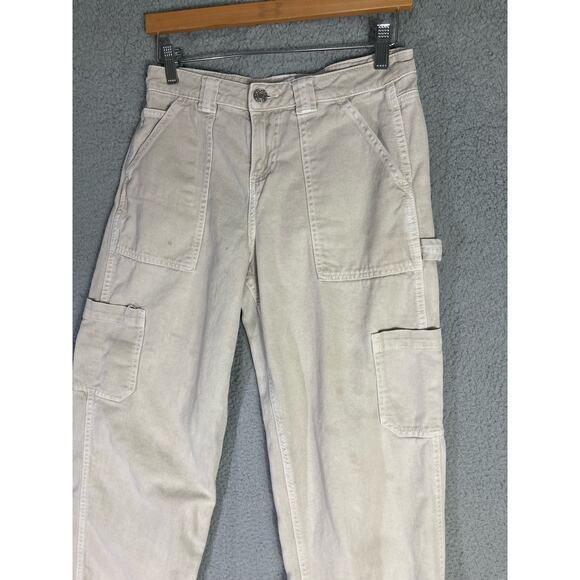 Women's Beige High Waisted Cargo Pants Size 1 Garage - Picture 5 of 11